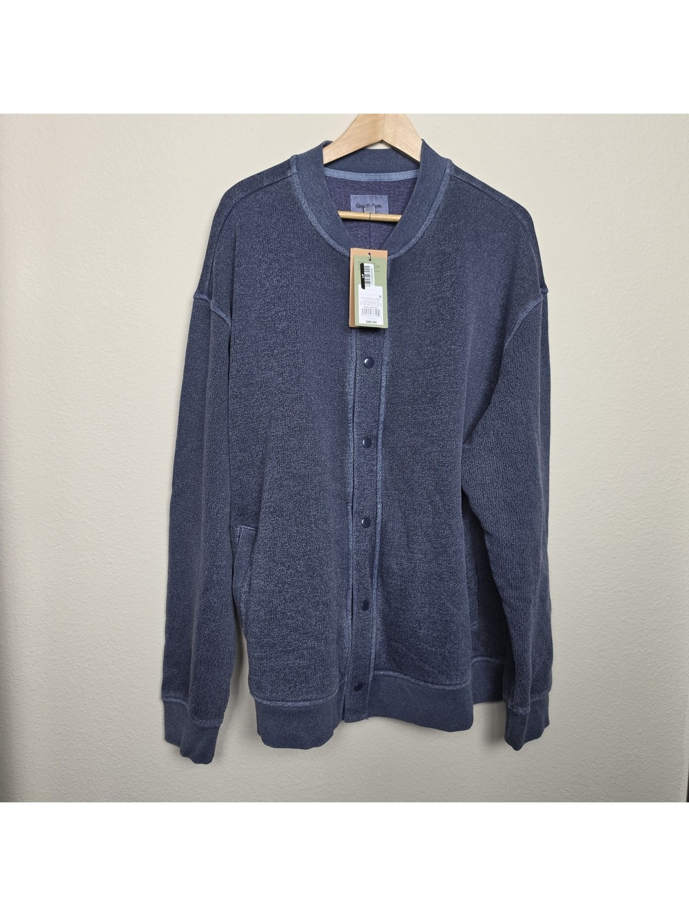 Goodfellow & Co Men's Vintage Snap-Front Sweatshirt XL